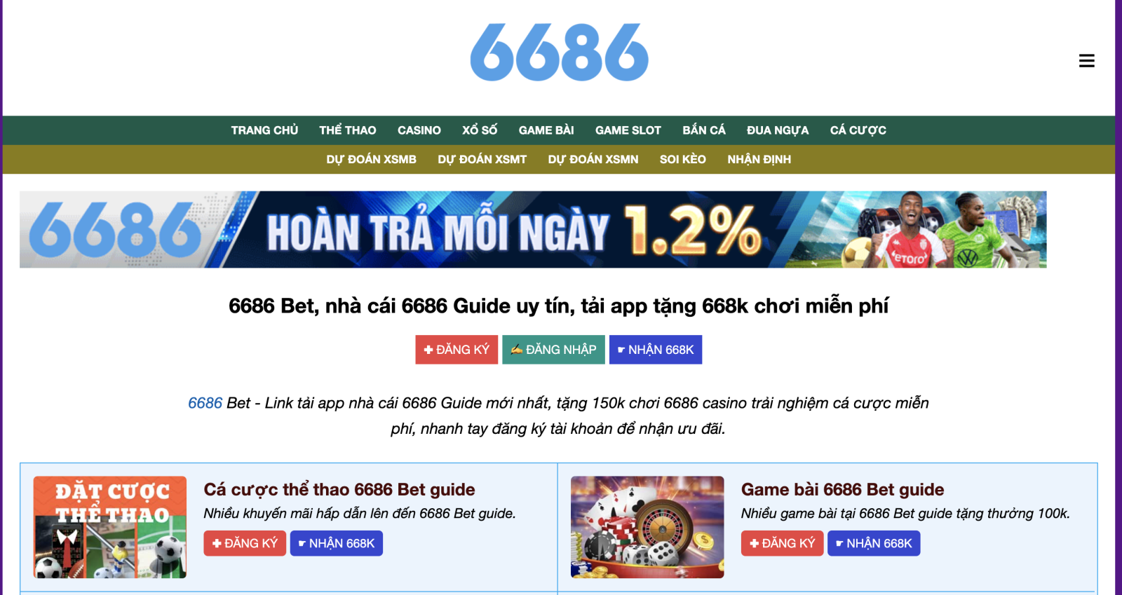 6686 Guide - Nhà cái đặt cược uy tín hàng đầu Châu Á
